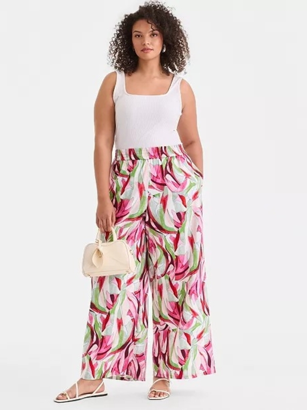 I.N.C. International Concepts
Plus Size Printed Pull-On Wide-Leg Pants